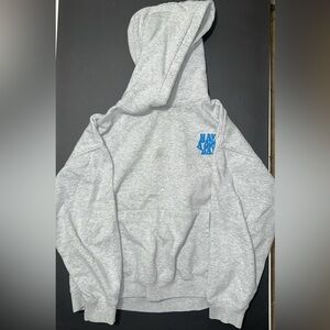 Cotton On Gray Hoodie with Blue Graphic